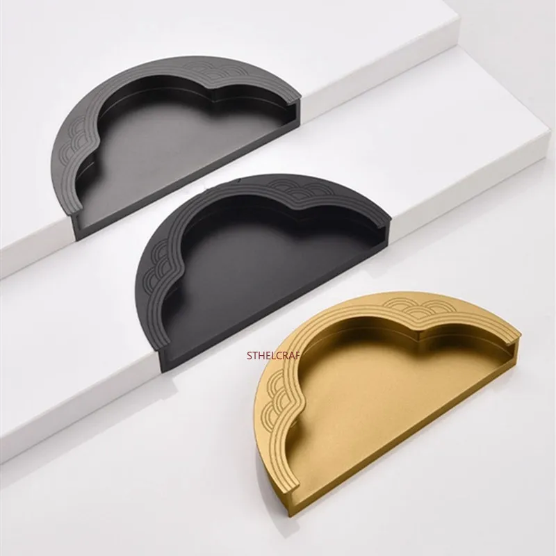 2PCS Chinese Semi-circular Furniture Handles Built-in Drawer Knobs Kitchen Cabinet Handles High-quality Wardrobe Door Handles
2PCS Chinese Semi-circular Furniture Handles Built-in Drawer Knobs Kitchen Cabinet Handles High-quality Wardrobe Door Handles