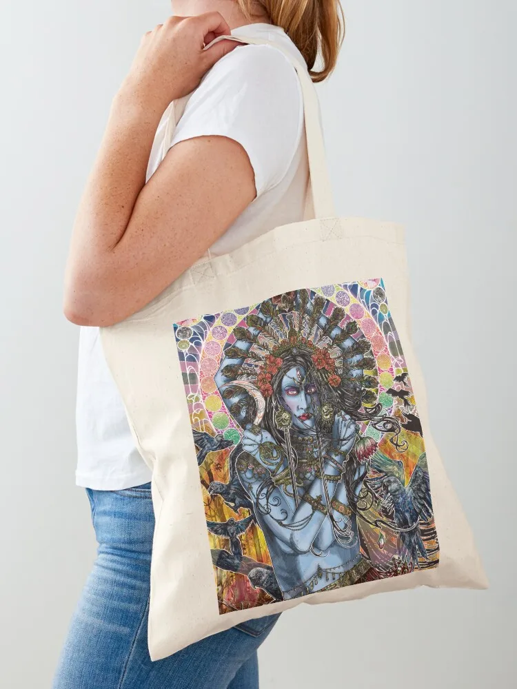 Kali Ma 'The Dark Mother' Hindu Goddess Full Colour Illustration Tote Bag handbag Women's shopper bag shopper bag women canvas
Kali Ma 'The Dark Mother' Hindu Goddess Full Colour Illustration Tote Bag handbag Women's shopper bag shopper bag women canvas