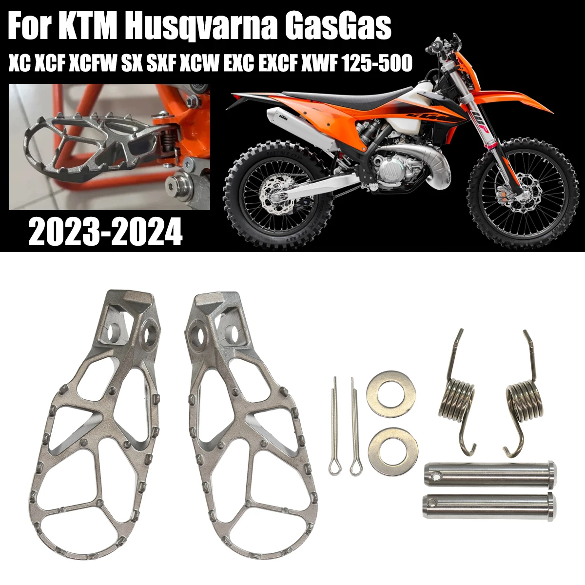 Motorcycle Footpegs Footrest Foot Pegs Pedal Rest For KTM XC XCF XCFW SX SXF XCW EXC EXCF XWF 125-500 For Husqvarna FC 2023 2024
Motorcycle Footpegs Footrest Foot Pegs Pedal Rest For KTM XC XCF XCFW SX SXF XCW EXC EXCF XWF 125-500 For Husqvarna FC 2023 2024