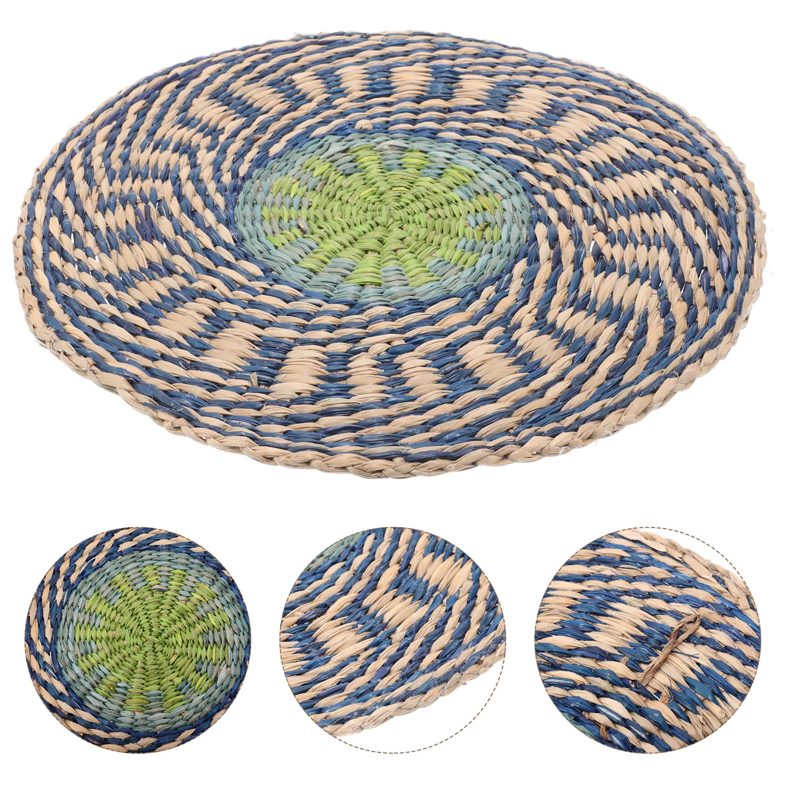 Colorful Round Sea Grass Insulation Placemat Dining Table Decor Thanksgiving Fall Party Woven Placemat Home Decoration
Colorful Round Sea Grass Insulation Placemat Dining Table Decor Thanksgiving Fall Party Woven Placemat Home Decoration