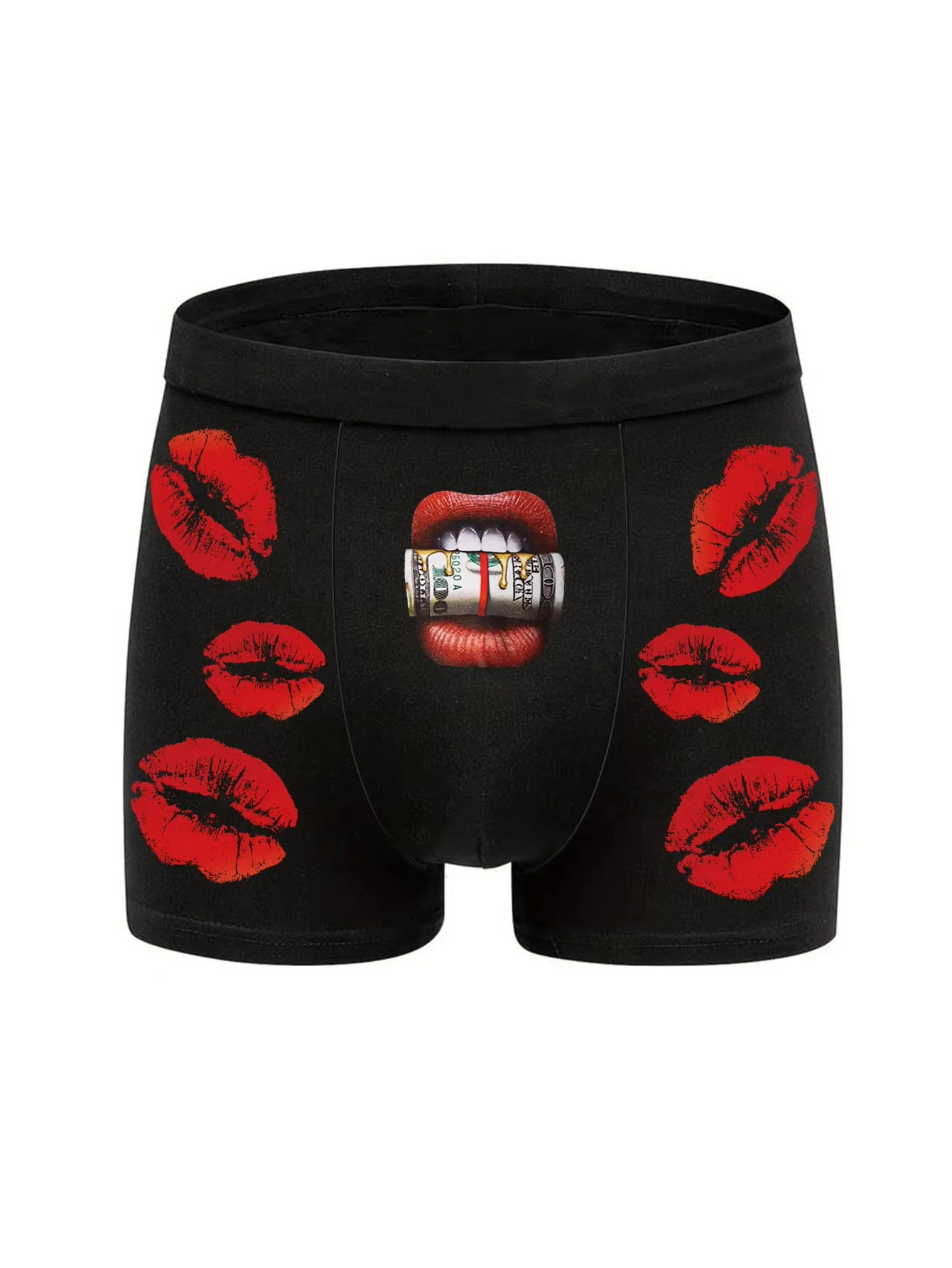 The new black underwear for the summer of 2025 is comfortable simple and close-fitting four-corner shorts with red lips for fun
The new black underwear for the summer of 2025 is comfortable simple and close-fitting four-corner shorts with red lips for fun