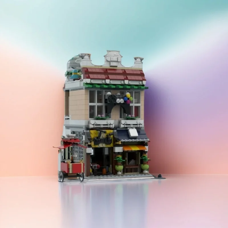 1080PCS MOC Street View Arcade Bike Repair Shop Model Custom Building Blocks Architecture DIY Assembly Display Gift Building Set
1080PCS MOC Street View Arcade Bike Repair Shop Model Custom Building Blocks Architecture DIY Assembly Display Gift Building Set
