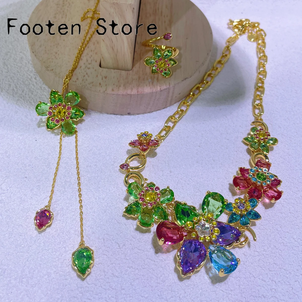 Original 2025 New Trend Party Fine Jewelry Set Charm Flower Shell Pendant Crystal Fashion Luxury Necklace Ring Earring for Women
Original 2025 New Trend Party Fine Jewelry Set Charm Flower Shell Pendant Crystal Fashion Luxury Necklace Ring Earring for Women