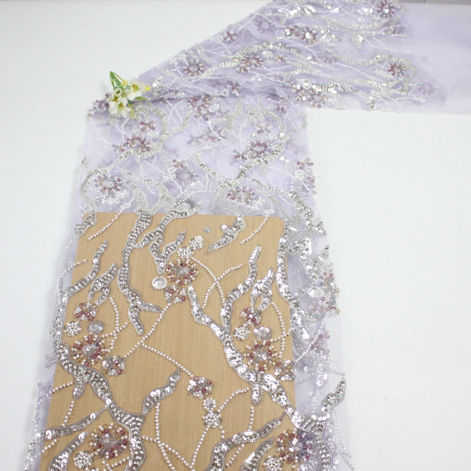 Clothing Designer Fabric European-Style Mesh Embroidery Cheongsam Beaded Embroidered Cloth
Clothing Designer Fabric European-Style Mesh Embroidery Cheongsam Beaded Embroidered Cloth