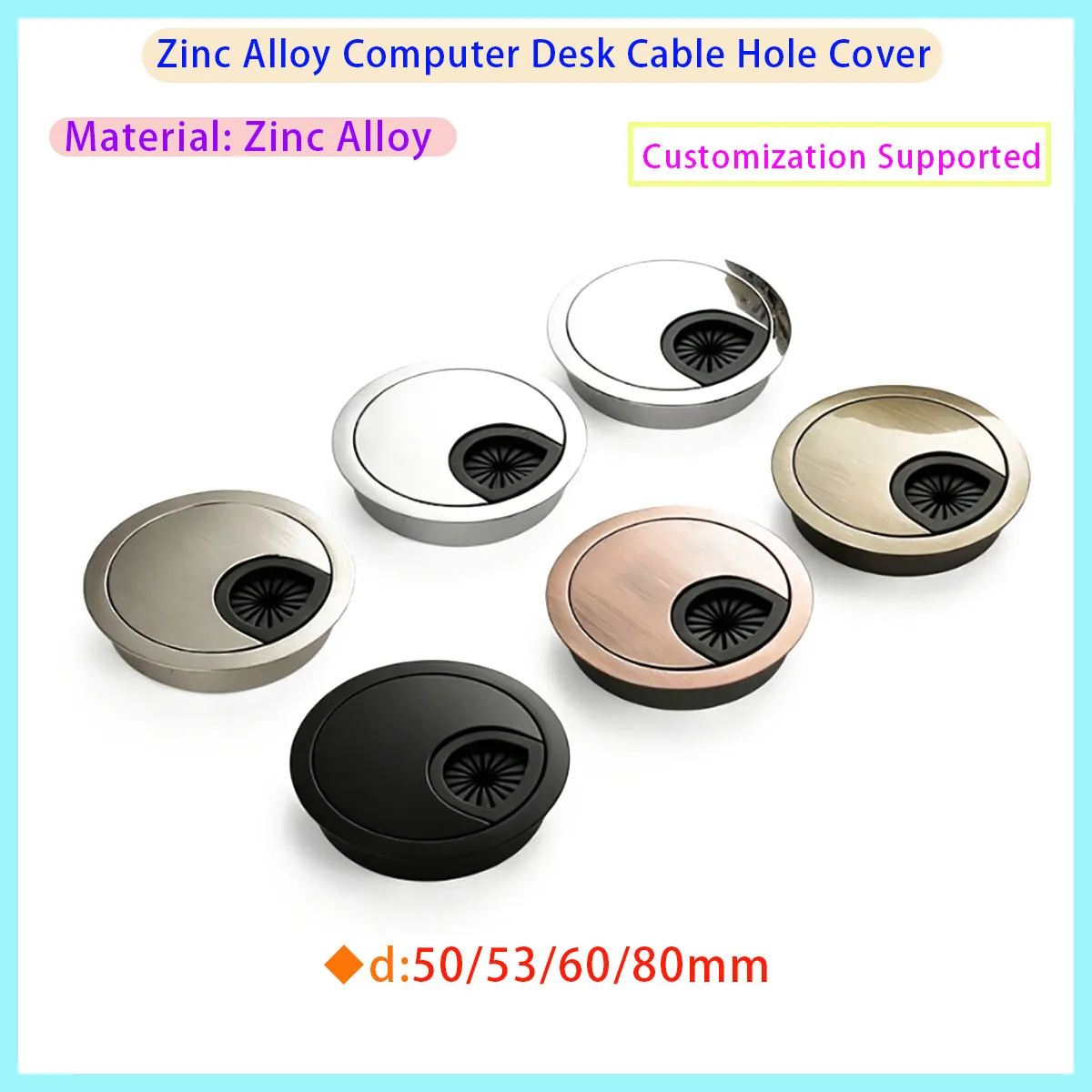 Desk Cable Hole Grommet Cord Management Cover Wire Pass Through Box for Computer Table TV Cabinet Drilled Hole Decoration
Desk Cable Hole Grommet Cord Management Cover Wire Pass Through Box for Computer Table TV Cabinet Drilled Hole Decoration