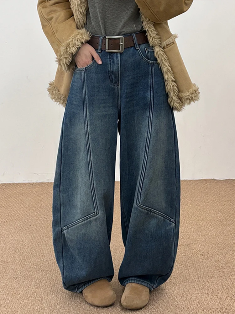 Зима 2025 Thi Джинсовые широкие брюки с высокой талией Винтажные Гонконгские брюки на молнии Износостойкие синие джинсы Женские повседневные...
Зима 2025 Thi Джинсовые широкие брюки с высокой талией Винтажные Гонконгские брюки на молнии Износостойкие синие джинсы Женские повседневные...