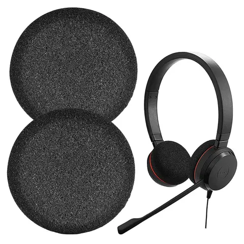 4 Pair Earpads Cushions Replacement Noise Isolation Foam Ear Pads Cushions Cushions Cover Earmuff for Jabra Evolve 65 Headphone