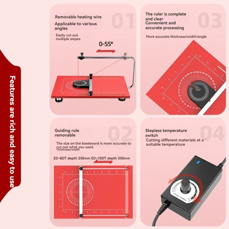 New Sponge Foam Cutting Machine KT Board Pearl Cotton Modeling Cutting EVA Plastic Plate Electric Wire Cutting Table
New Sponge Foam Cutting Machine KT Board Pearl Cotton Modeling Cutting EVA Plastic Plate Electric Wire Cutting Table