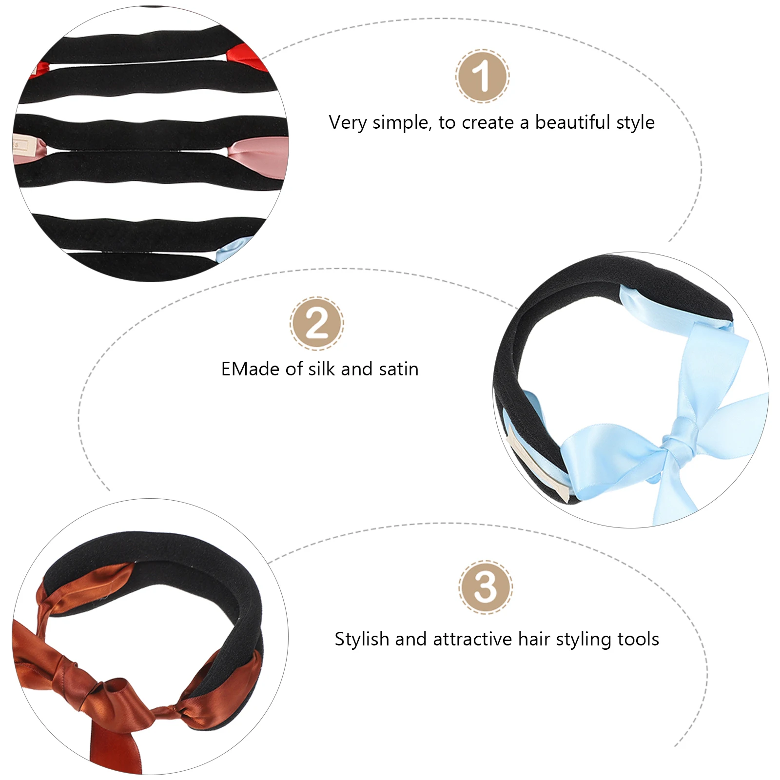 6pcs Bun Maker Ribbon Donut Tools For Women Girls Stylish Quick Buns Hair Doughnut Former Styling Holder Perfect Wedding Party
6pcs Bun Maker Ribbon Donut Tools For Women Girls Stylish Quick Buns Hair Doughnut Former Styling Holder Perfect Wedding Party