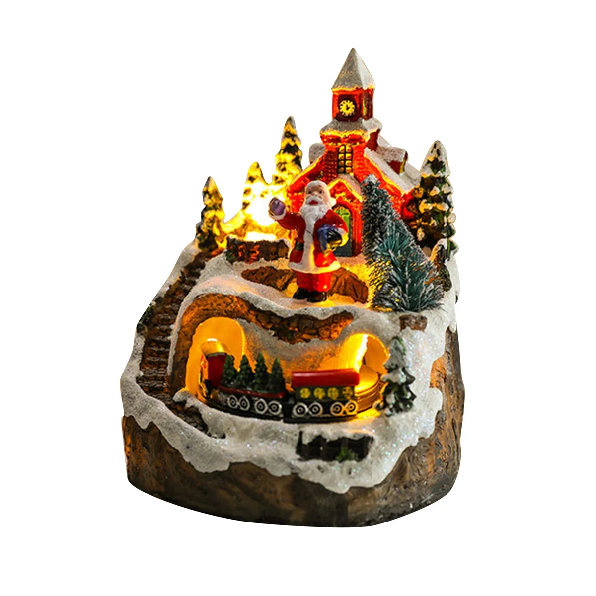 Houses Sets Rotating Train Display Figurines LED Light Up Musical Christmas Holiday Decoration
Houses Sets Rotating Train Display Figurines LED Light Up Musical Christmas Holiday Decoration