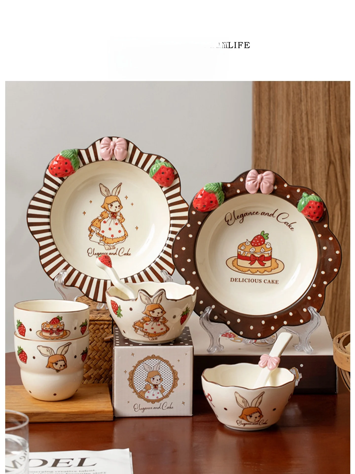 Tlife Cerc Dining Set High Aesthetic Rice Bowl Soup Bowl Dert Plate Luxury round ape Universal Utensils for All Ages
Tlife Cerc Dining Set High Aesthetic Rice Bowl Soup Bowl Dert Plate Luxury round ape Universal Utensils for All Ages