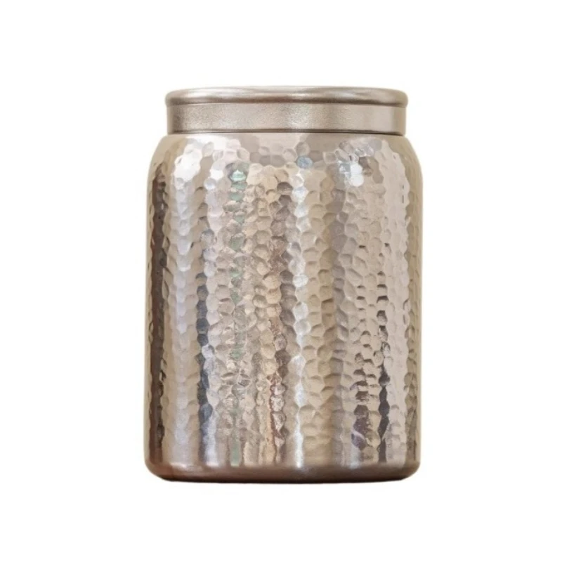 Titanium Hammered Tea Canister - Airtight Large Capacity Storage for Loose Leaf Tea
Titanium Hammered Tea Canister - Airtight Large Capacity Storage for Loose Leaf Tea