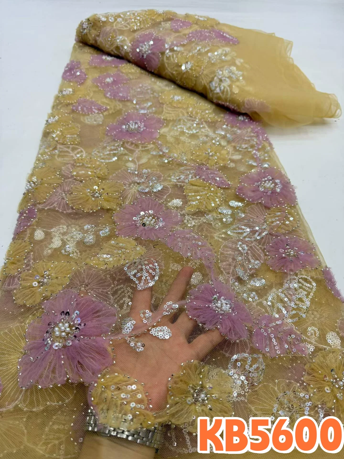 YLS 3D Flower Beaded Lace Fabric, Green Sequins French Mesh Lace, Dress Fabric with Beads,Luxury Fabrics on Sale, 5 Yards KB5600
YLS 3D Flower Beaded Lace Fabric, Green Sequins French Mesh Lace, Dress Fabric with Beads,Luxury Fabrics on Sale, 5 Yards KB5600