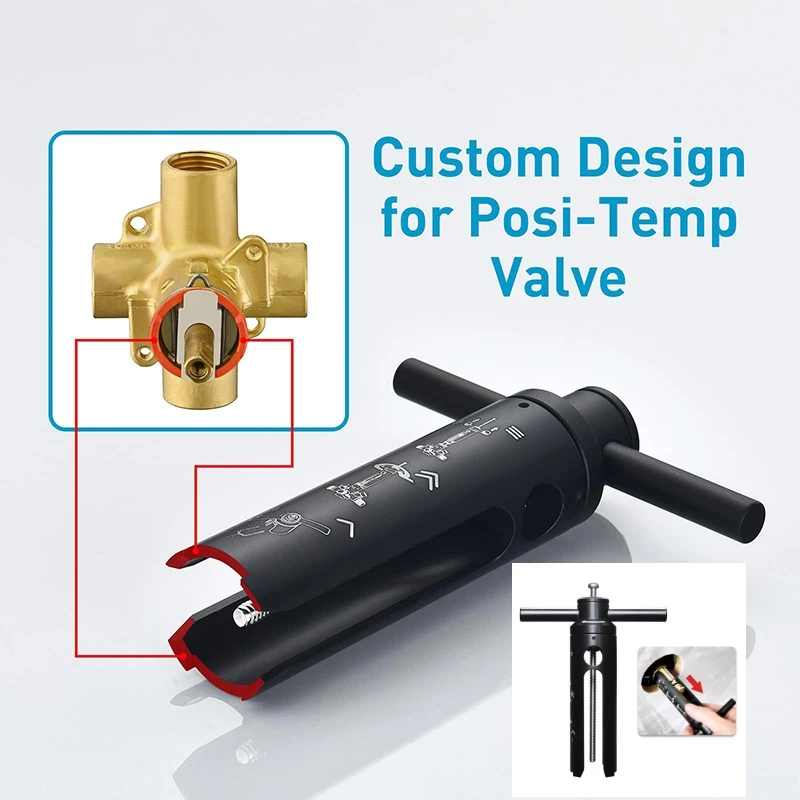 Серия Moen 1200, 1222, 1225, инструмент для удаления грубых картриджей с одной ручкой, монтируемого давления, смесителя для душа
Серия Moen 1200, 1222, 1225, инструмент для удаления грубых картриджей с одной ручкой, монтируемого давления, смесителя для душа