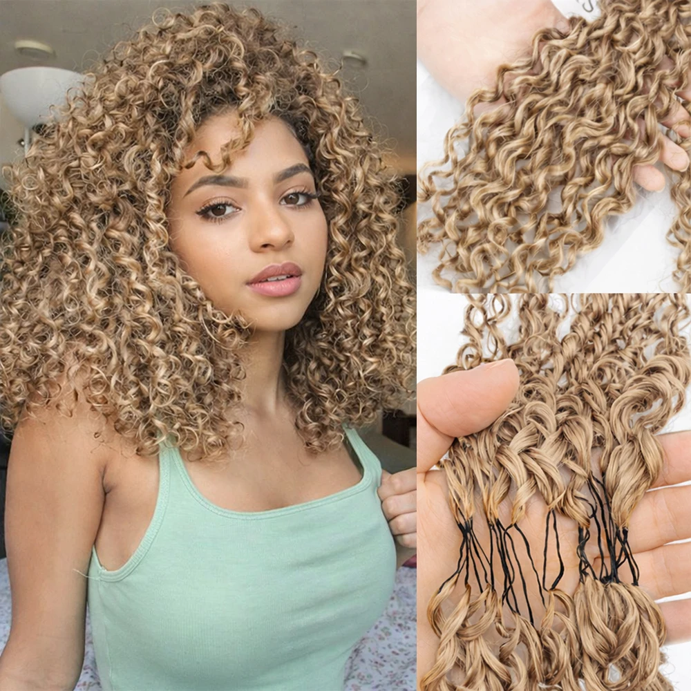 # 27 прядей светлых безузловых предварительно разделенных кудрявых волос из натурального человеческого волоса для наращивания методом крючковой вязки, бирманские кудрявые волосы для женщин
# 27 прядей светлых безузловых предварительно разделенных кудрявых волос из натурального человеческого волоса для наращивания методом крючковой вязки, бирманские кудрявые волосы для женщин