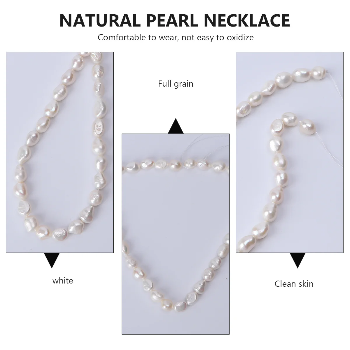 1Pcs Pearl Necklace 9-10mm Baroque Natural Pearl Jewelry for Women DIY Necklace Making Beads Delicate Chic Party Accessory 
1Pcs Pearl Necklace 9-10mm Baroque Natural Pearl Jewelry for Women DIY Necklace Making Beads Delicate Chic Party Accessory