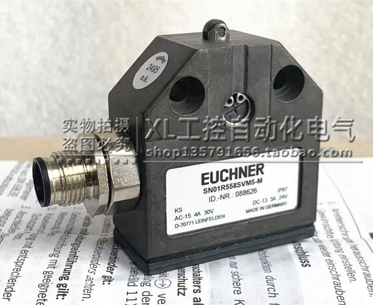 Оригинальный Euchner/ Ansetron, переключатель для путешествий, номер заказа 088626 SN01R558SVM5-M.
Оригинальный Euchner/ Ansetron, переключатель для путешествий, номер заказа 088626 SN01R558SVM5-M.