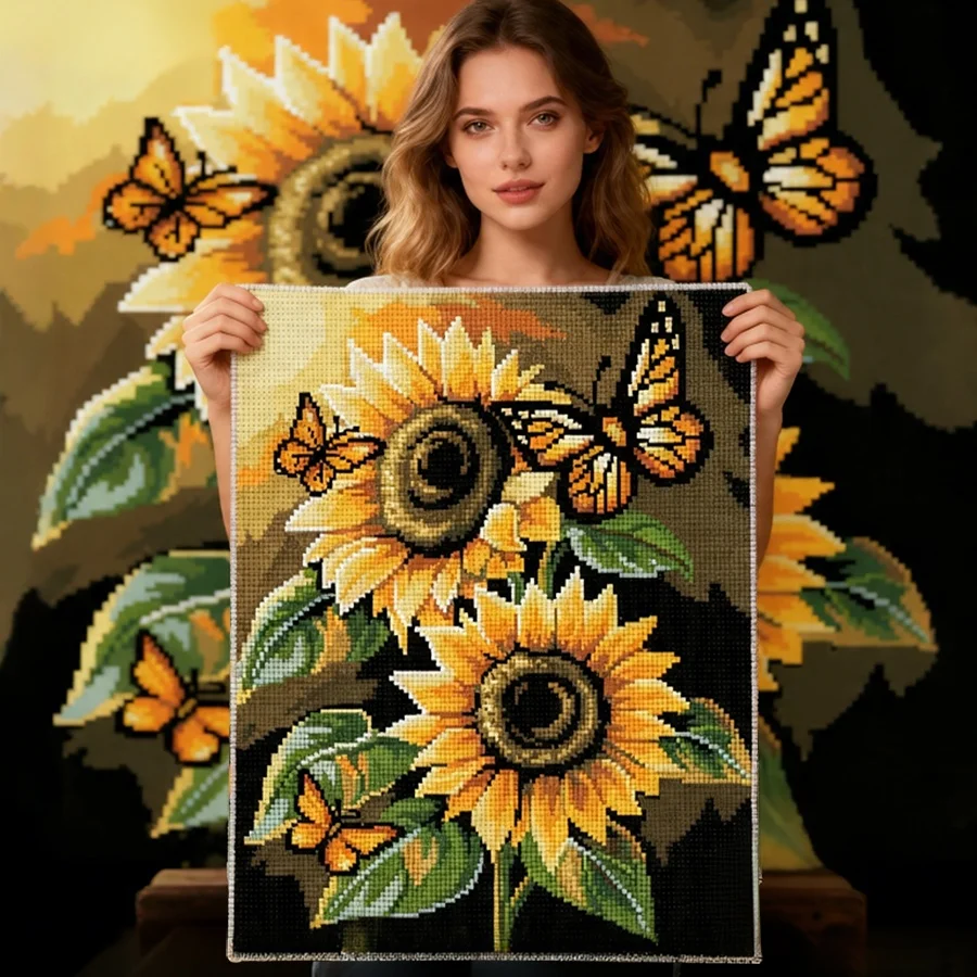 2026 New style A Vibrant Sunflower Cross-Stitch Kit, DIY Handmade Embroidery Material Package, Floral Wall Decoration Painting
2026 New style A Vibrant Sunflower Cross-Stitch Kit, DIY Handmade Embroidery Material Package, Floral Wall Decoration Painting