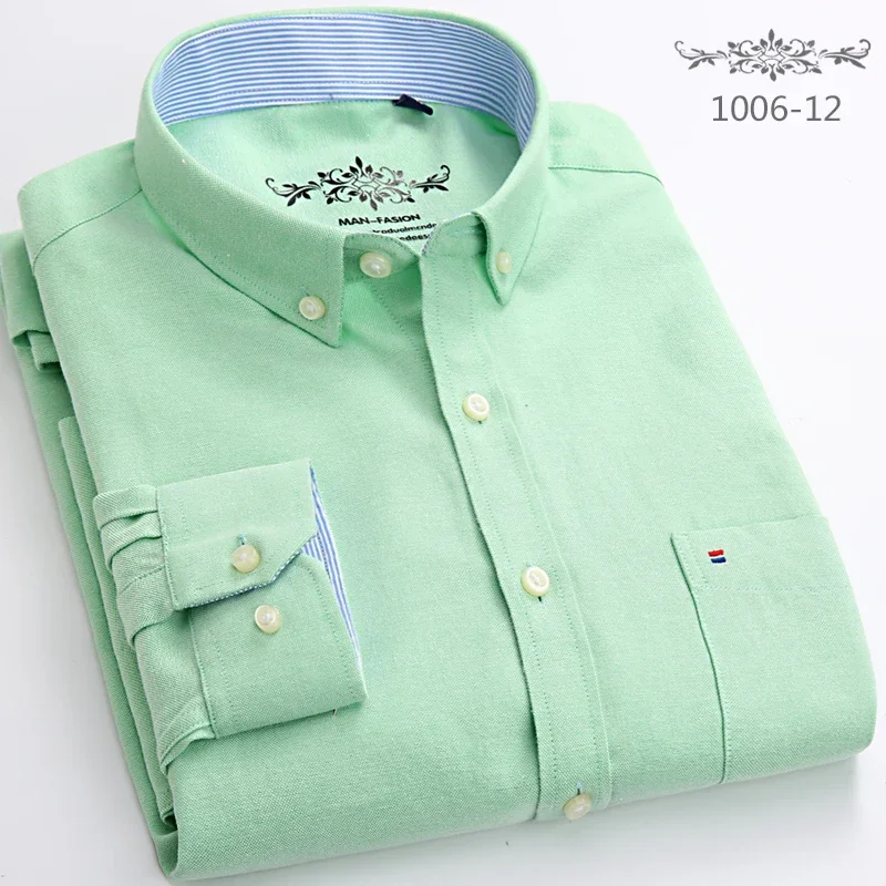 New Cotton Long Sleeve Shirts for Men Slim Fit formal Print Tops Single Pocket Solid Color Office Business Fashion Clothes 5XL
New Cotton Long Sleeve Shirts for Men Slim Fit formal Print Tops Single Pocket Solid Color Office Business Fashion Clothes 5XL