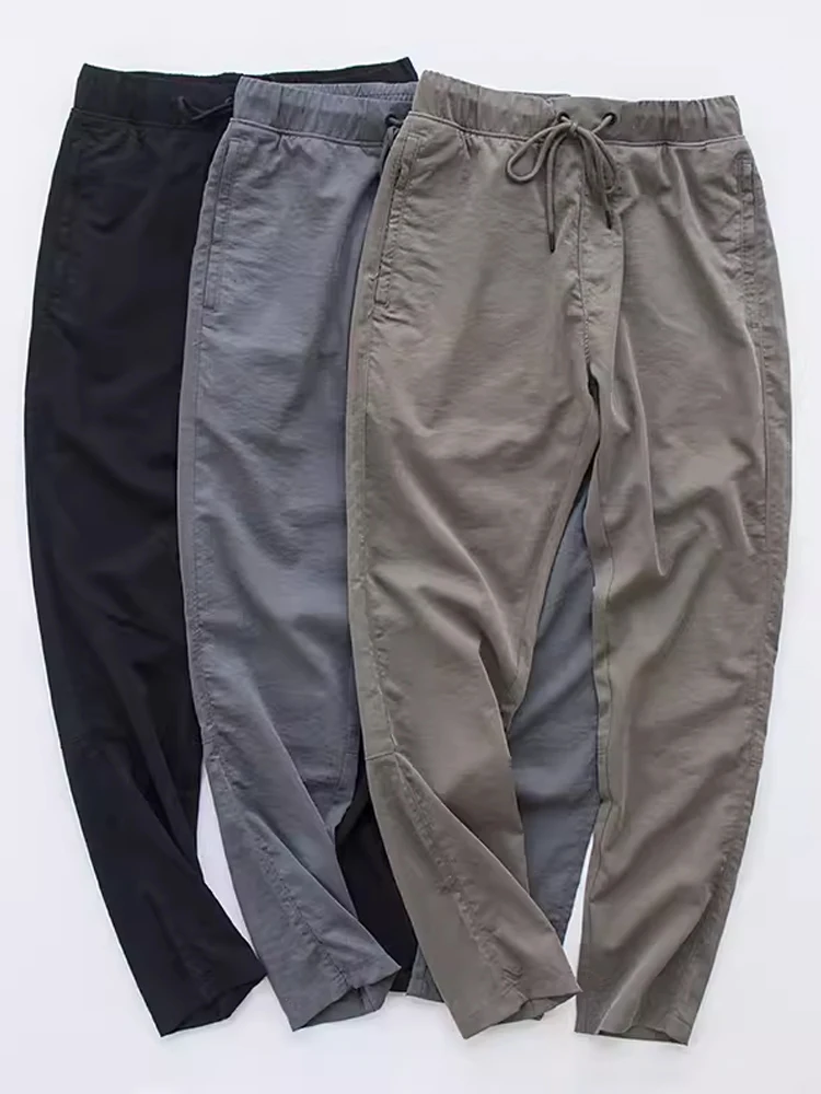 Ice Silk Men's Loose Fit Breathable Thin Sport Long Pants Qui Dry Straight Leg Casual Trousers Faionable Summer Lightweight
Ice Silk Men's Loose Fit Breathable Thin Sport Long Pants Qui Dry Straight Leg Casual Trousers Faionable Summer Lightweight
