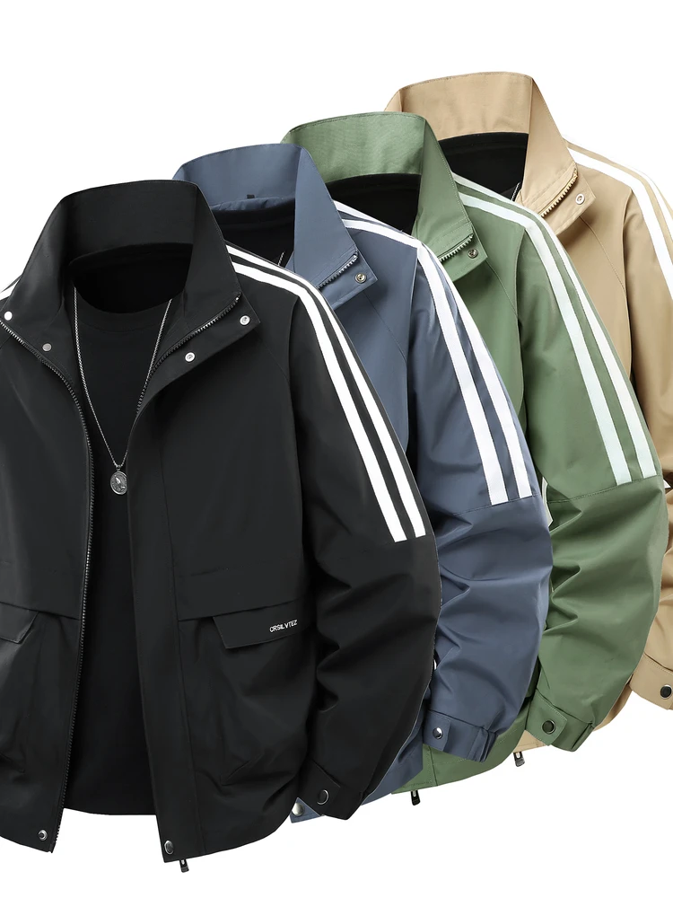 Новая мужская повседневная рабочая куртка 2025 года для активного отдыха, весна-осень, с отложным воротником, модная верхняя одежда из полиэфирного волокна, приталенный крой
Новая мужская повседневная рабочая куртка 2025 года для активного отдыха, весна-осень, с отложным воротником, модная верхняя одежда из полиэфирного волокна, приталенный крой