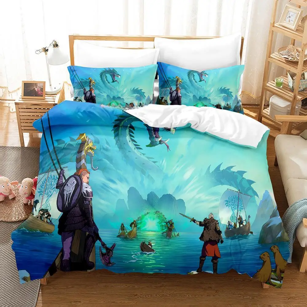 Tribes of Midgard Bedding Set Single Twin Full Queen King Size Bed Set Adult Kid Bedroom Duvet cover Sets 3D Game Bed Sheet Set
Tribes of Midgard Bedding Set Single Twin Full Queen King Size Bed Set Adult Kid Bedroom Duvet cover Sets 3D Game Bed Sheet Set
