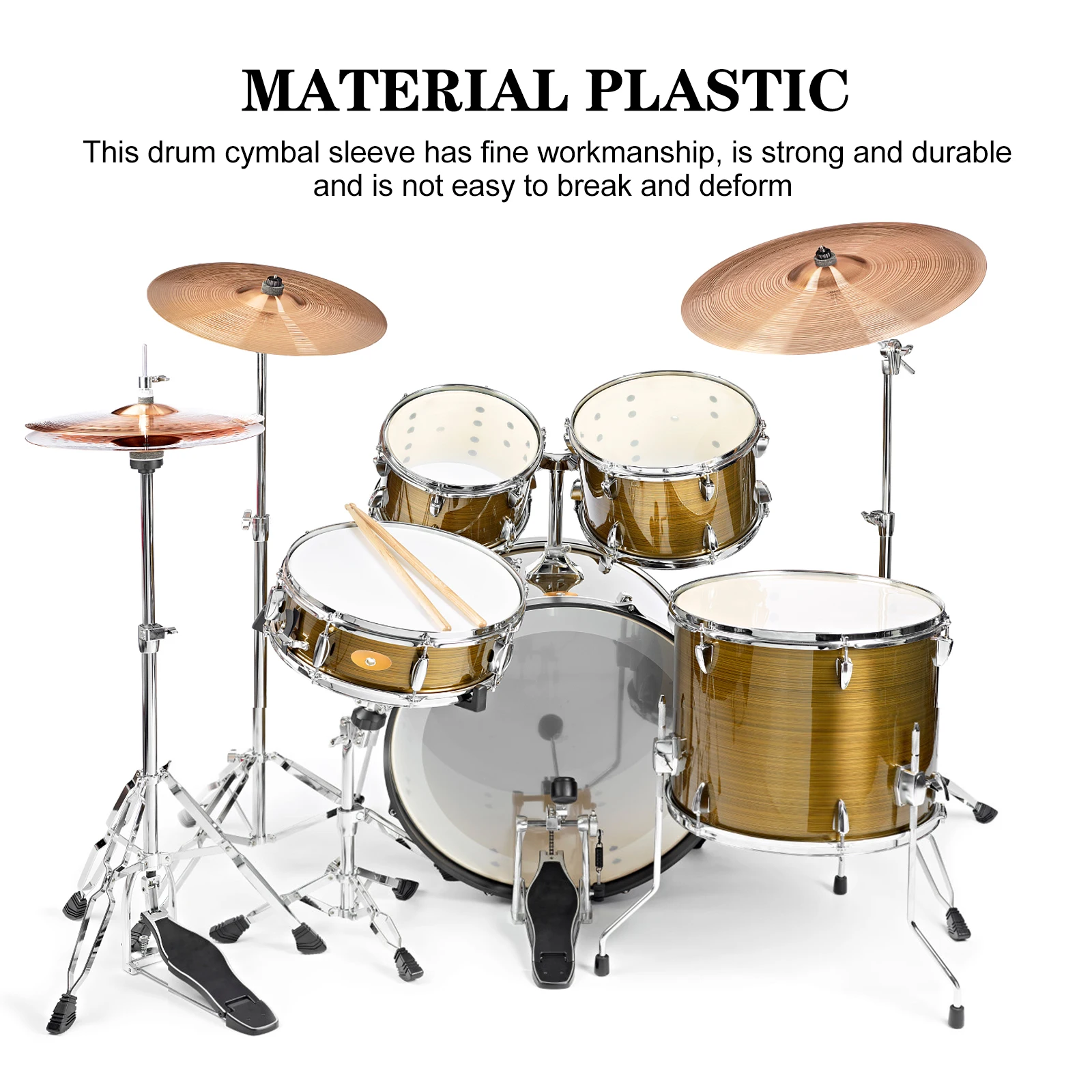 12 Pcs Red Plastic Cymbal Sleeves with Base for Drum Kit Percussion Cymbal Stands Supplies Lightweight Durable AntiWear
12 Pcs Red Plastic Cymbal Sleeves with Base for Drum Kit Percussion Cymbal Stands Supplies Lightweight Durable AntiWear