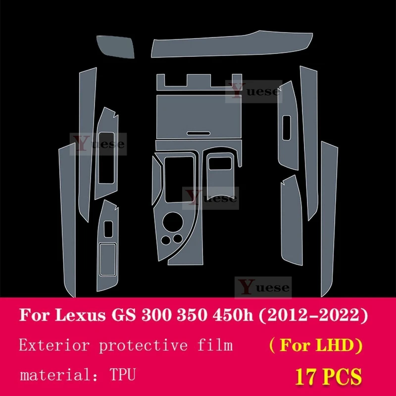 For Lexus GS 2012-2023 Car Interior Center Console Transparent TPU Protective Film Anti-scratch Sticker
For Lexus GS 2012-2023 Car Interior Center Console Transparent TPU Protective Film Anti-scratch Sticker