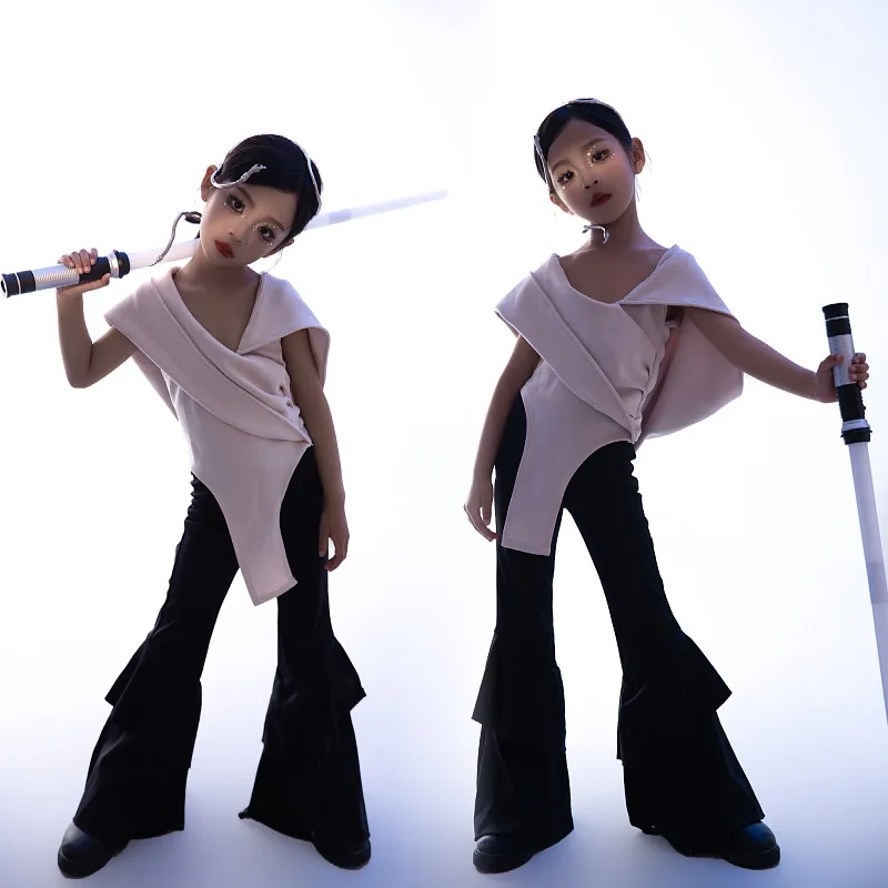 Girls' Retro Hong Kong Style Flared Pants, Future Warrior Trendy Clothes, Technology Sense, Locomotive Catwalk, Performance Clot
Girls' Retro Hong Kong Style Flared Pants, Future Warrior Trendy Clothes, Technology Sense, Locomotive Catwalk, Performance Clot