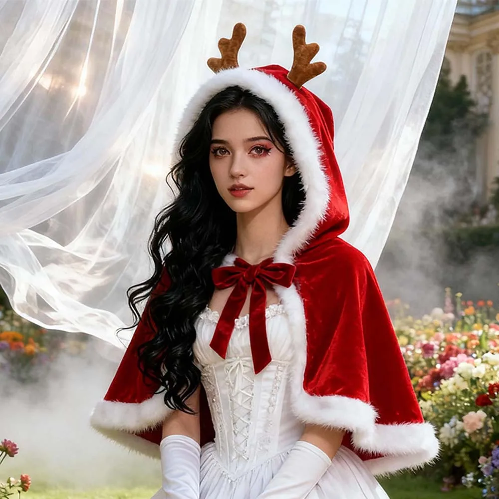 Women Christmas Xmas Lady Santa Claus Reindeer Cosplay Costume Winter New Year Bunny Girl Velvet Cape Cloak Outfits
Women Christmas Xmas Lady Santa Claus Reindeer Cosplay Costume Winter New Year Bunny Girl Velvet Cape Cloak Outfits