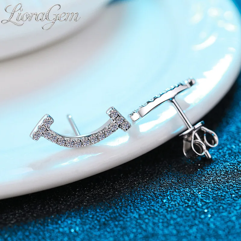 LioraGem Sweet Smiling Moissanite Earrings, Unique Geometric Ear Studs Set with Diamonds Platinum PT950 Stamp Girlfriend Gift
LioraGem Sweet Smiling Moissanite Earrings, Unique Geometric Ear Studs Set with Diamonds Platinum PT950 Stamp Girlfriend Gift