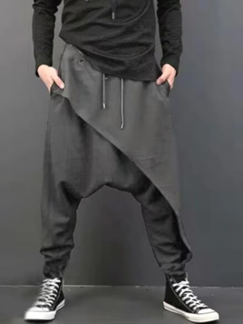 Мужские свободные брюки-харланы с манжетами, имитация двухслойности, с низкой посадкой, повседневные брюки в стиле американского хай-стрит, пэчворк, ланте...
Мужские свободные брюки-харланы с манжетами, имитация двухслойности, с низкой посадкой, повседневные брюки в стиле американского хай-стрит, пэчворк, ланте...