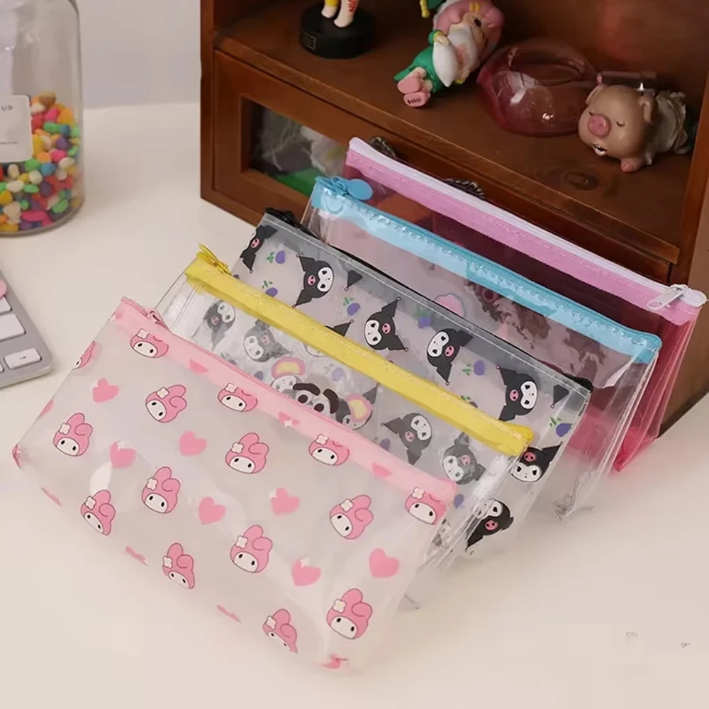 Pencil Case Kuromi My Melody Cartoon Waterproof Makeup Organizer Case Toiletry Bags Translucent Frosted Pencil Bag
Pencil Case Kuromi My Melody Cartoon Waterproof Makeup Organizer Case Toiletry Bags Translucent Frosted Pencil Bag