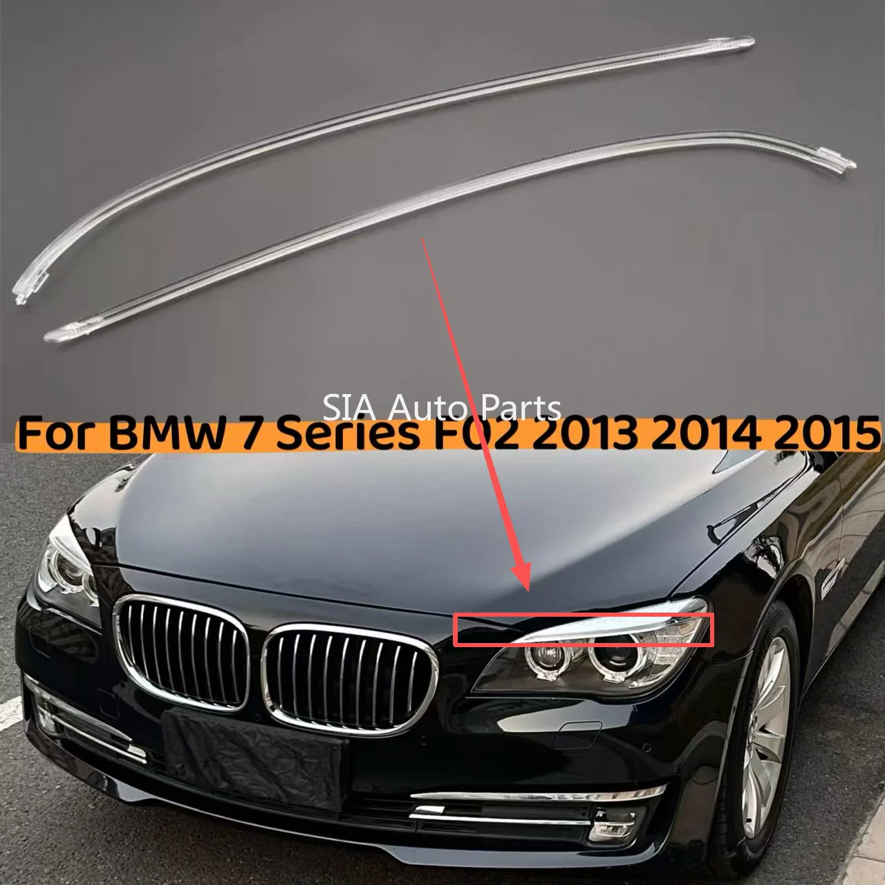 For BMW 7 Series F02 2013 2014 2015 DRL Light guide plate Light guide tube Headlight Daytime Running Light Guide Angel Eye
For BMW 7 Series F02 2013 2014 2015 DRL Light guide plate Light guide tube Headlight Daytime Running Light Guide Angel Eye