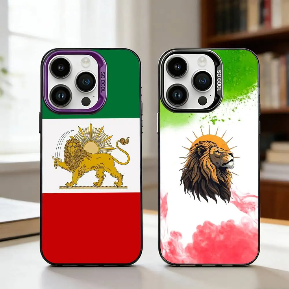 Lion Flag of Iran Phone Case For iPhone17,16,15,14,13,12,11,Pro,MAX Gray Matte Silicone Black Cover
Lion Flag of Iran Phone Case For iPhone17,16,15,14,13,12,11,Pro,MAX Gray Matte Silicone Black Cover