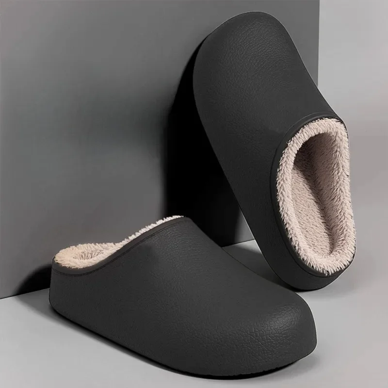 Winter Flat Slippers Indoor Waterproof Anti-slip Warm Cotton Shoes Fashionable for Both Men Women Soft Plush Solid Color Slipper
Winter Flat Slippers Indoor Waterproof Anti-slip Warm Cotton Shoes Fashionable for Both Men Women Soft Plush Solid Color Slipper