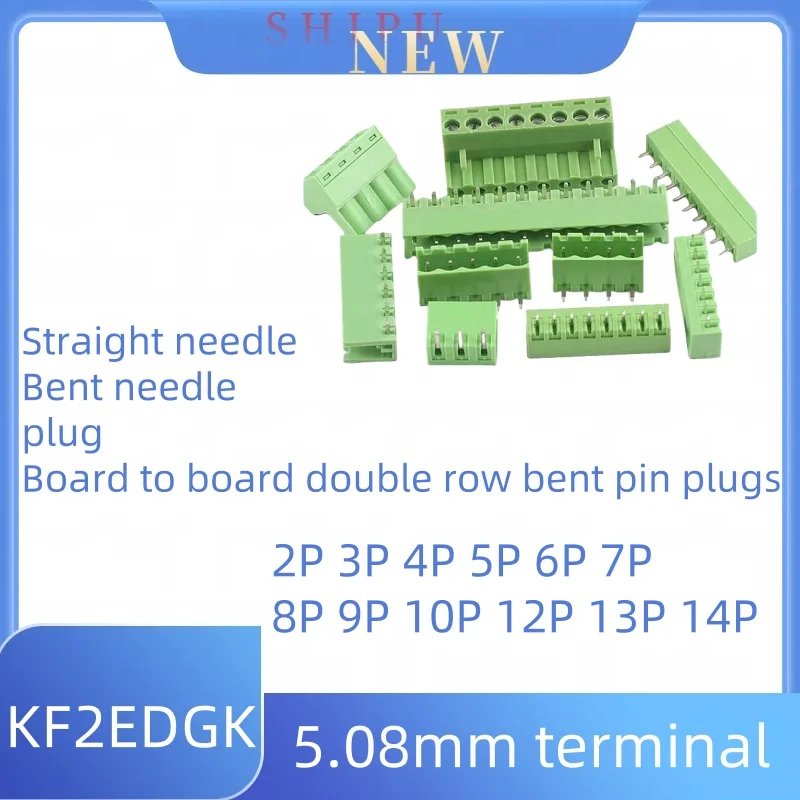 10PCS 15EDG KF2EDG 2.54mm 5.08mm PCB screw terminals 2 3 4 5 6 7 8 9 10 11 12 14 16Pin male and female plugs pin wire connectors
10PCS 15EDG KF2EDG 2.54mm 5.08mm PCB screw terminals 2 3 4 5 6 7 8 9 10 11 12 14 16Pin male and female plugs pin wire connectors