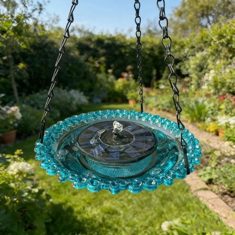 Automatic Solar Fountain Birdbath Floating Water Feature Waterfall Design Hanging Bird Bath Plastic Garden Bird Feeder Patio
Automatic Solar Fountain Birdbath Floating Water Feature Waterfall Design Hanging Bird Bath Plastic Garden Bird Feeder Patio