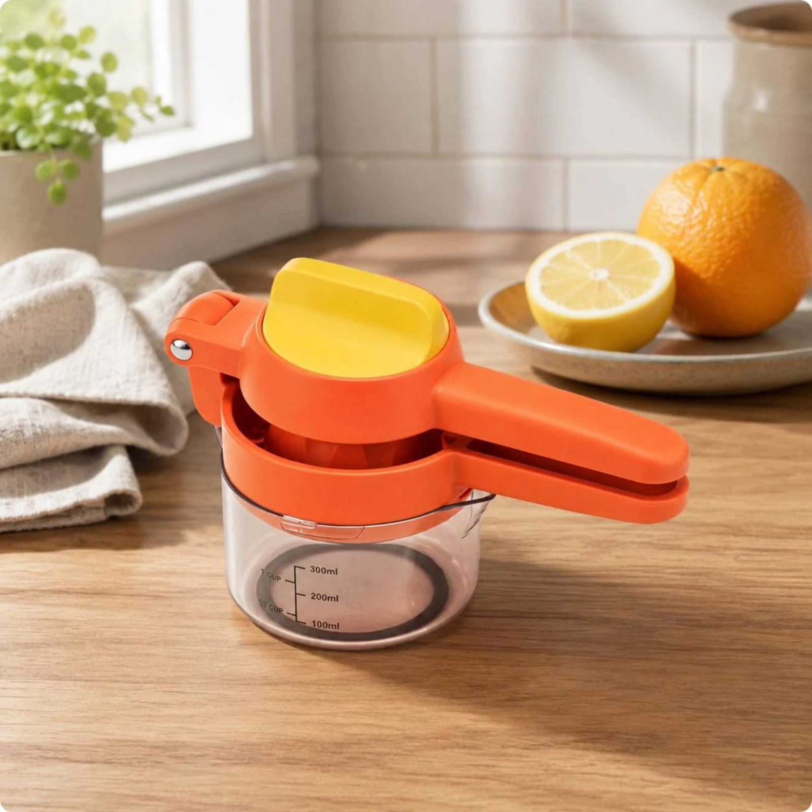 Manual Citrus Juicer Transparent Cup Manual Citrus Press Fruit Squeezing Tool Plastic Kitchen Tool Compact
Manual Citrus Juicer Transparent Cup Manual Citrus Press Fruit Squeezing Tool Plastic Kitchen Tool Compact