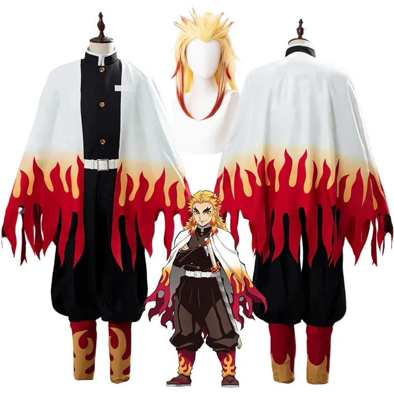 Anime Costume Rengoku Kyoujurou, Kimono, Demon Slayer, Uniform, Wig Haori, Halloween Outfit, Kimetsu No Yaiba
Anime Costume Rengoku Kyoujurou, Kimono, Demon Slayer, Uniform, Wig Haori, Halloween Outfit, Kimetsu No Yaiba