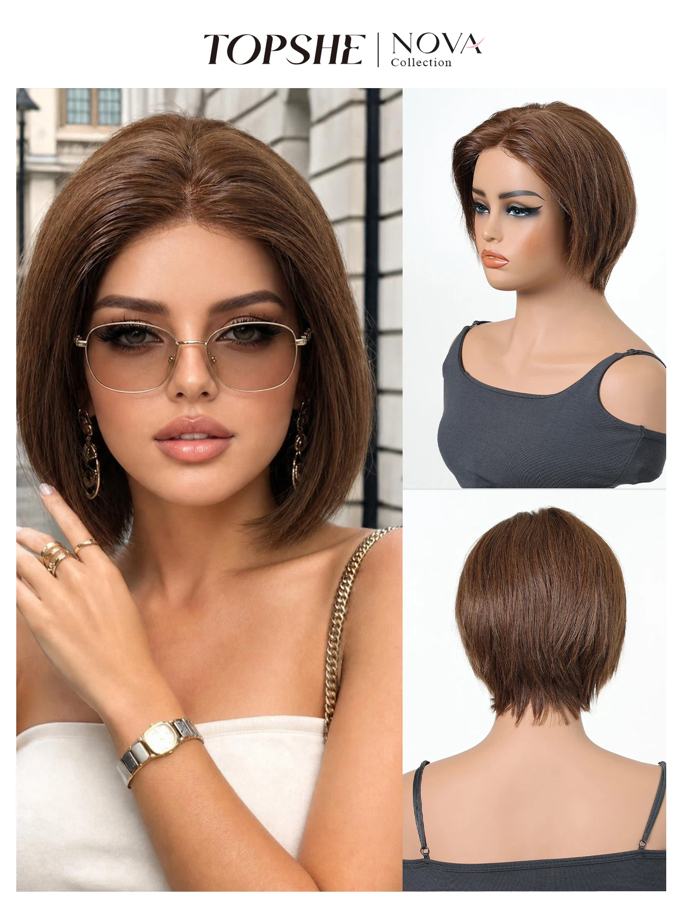 100% Real Human Hair Short Bob Wig #4 Dark Brown Lace Front Hand-Tied Natural Breathable Daily Wig
100% Real Human Hair Short Bob Wig #4 Dark Brown Lace Front Hand-Tied Natural Breathable Daily Wig