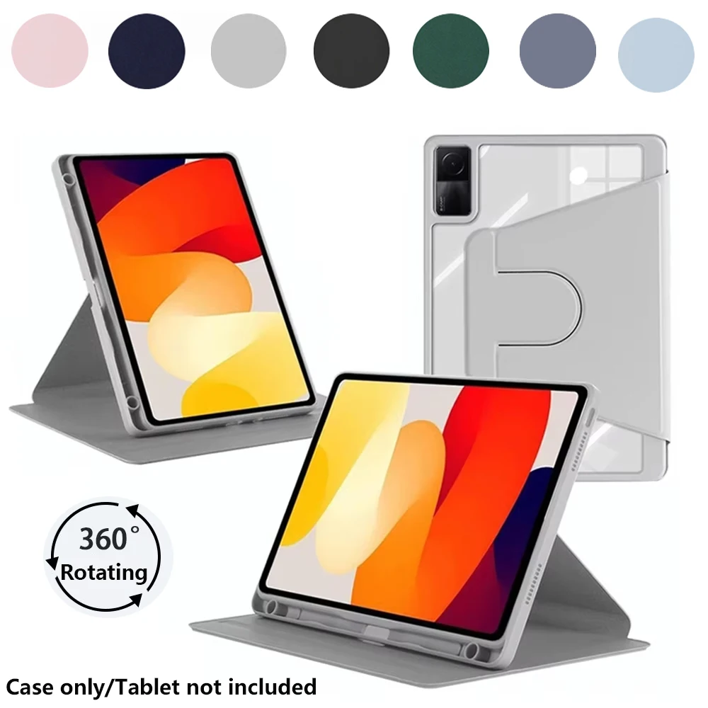 360 Rotating Clear Acrylic Case For Xiaomi Pad 6 7 8 Pro Redmi Pad 2 Pad SE With Pencil Holder Auto Sleep Wake Shockproof Cover
360 Rotating Clear Acrylic Case For Xiaomi Pad 6 7 8 Pro Redmi Pad 2 Pad SE With Pencil Holder Auto Sleep Wake Shockproof Cover