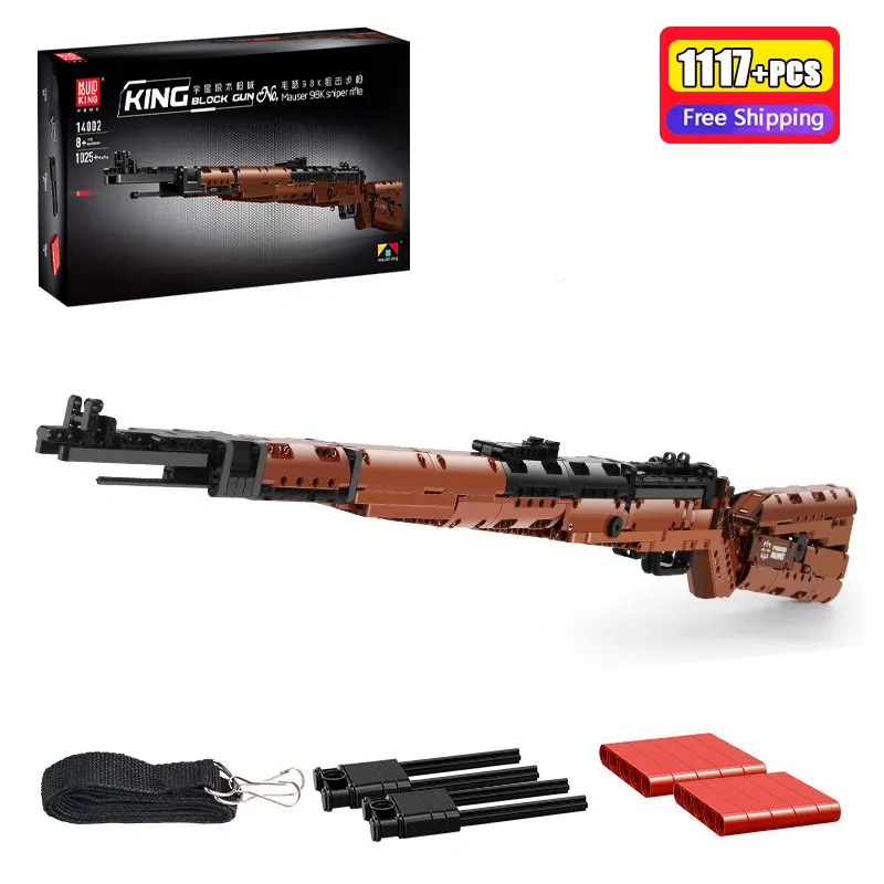 WW2 военное тактическое оборудование, имитационная модель 98K, сборка, строительные блоки, серия кирпичей, развивающие игрушки для детей, рождественские подарки
WW2 военное тактическое оборудование, имитационная модель 98K, сборка, строительные блоки, серия кирпичей, развивающие игрушки для детей, рождественские подарки