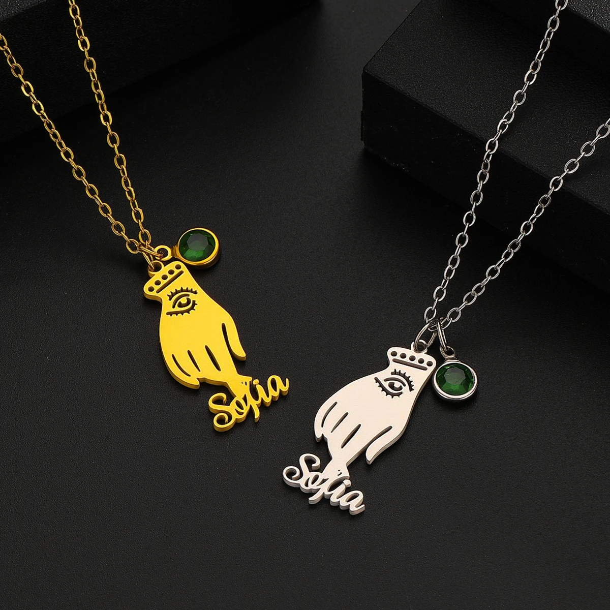 Customized Name Palm Hand Charms Necklace For Women Mens Stainless Steel Jewelry Personalized Nameplate Pendant Necklaces Gift
Customized Name Palm Hand Charms Necklace For Women Mens Stainless Steel Jewelry Personalized Nameplate Pendant Necklaces Gift