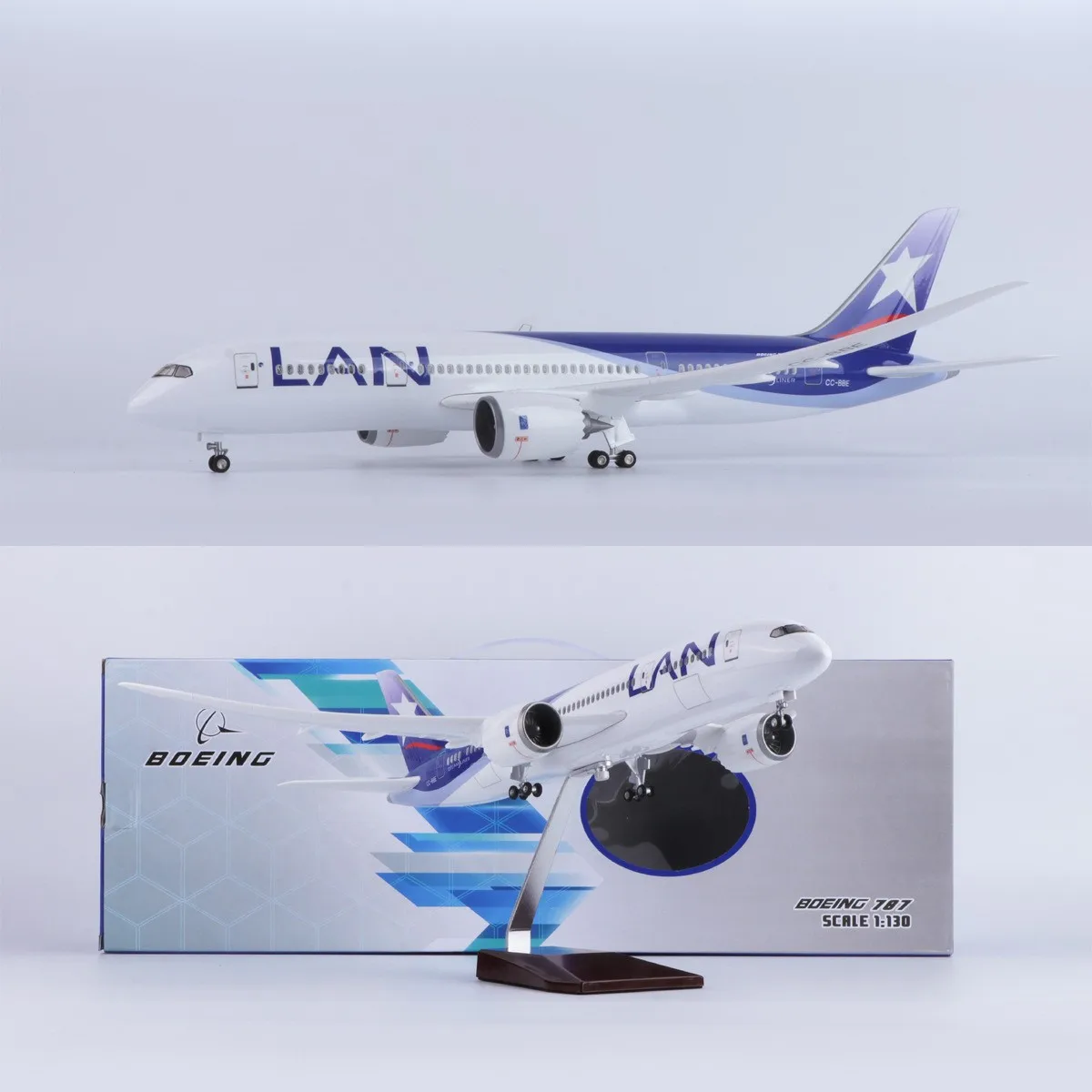 43cm 1/130 Large Scale Chile LAN B787 Resin Diecast Airplanes Model Kit with Landing Gear Wheels for Collection Display or Gift
43cm 1/130 Large Scale Chile LAN B787 Resin Diecast Airplanes Model Kit with Landing Gear Wheels for Collection Display or Gift