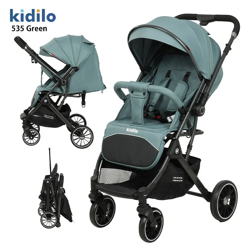 Kidilo Stroller Sit and lie down Two-way portable baby umbrella cart Folding shock-absorbing children's
Kidilo Stroller Sit and lie down Two-way portable baby umbrella cart Folding shock-absorbing children's