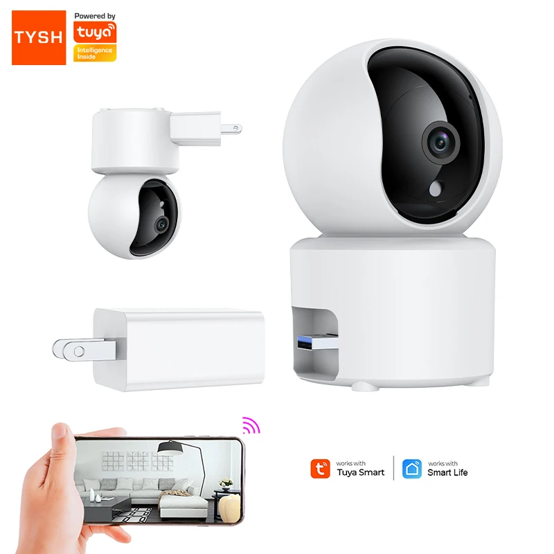 TYSH Wall Mounting Surveillance Ip Smart Tuya Wifi Cctv Mini Ptz Home Security s Plug&Usb Cable Power Supply
TYSH Wall Mounting Surveillance Ip Smart Tuya Wifi Cctv Mini Ptz Home Security s Plug&Usb Cable Power Supply
