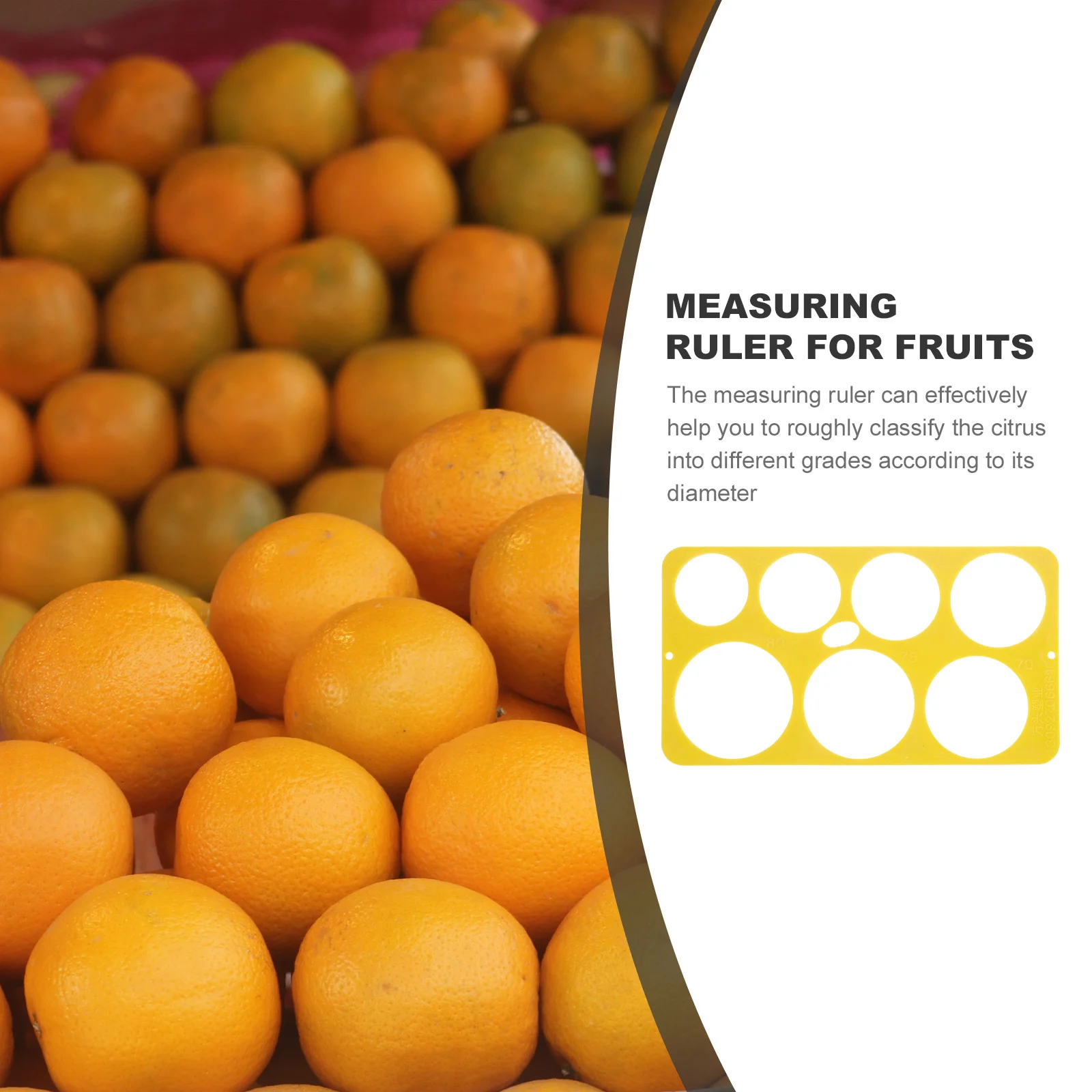 Measuring Circle Fruit Diameter Ruler Durable Citrus Measuring Tool for Citrus Growers Fruit Stores Markets Long-Lasting Fruits
Measuring Circle Fruit Diameter Ruler Durable Citrus Measuring Tool for Citrus Growers Fruit Stores Markets Long-Lasting Fruits