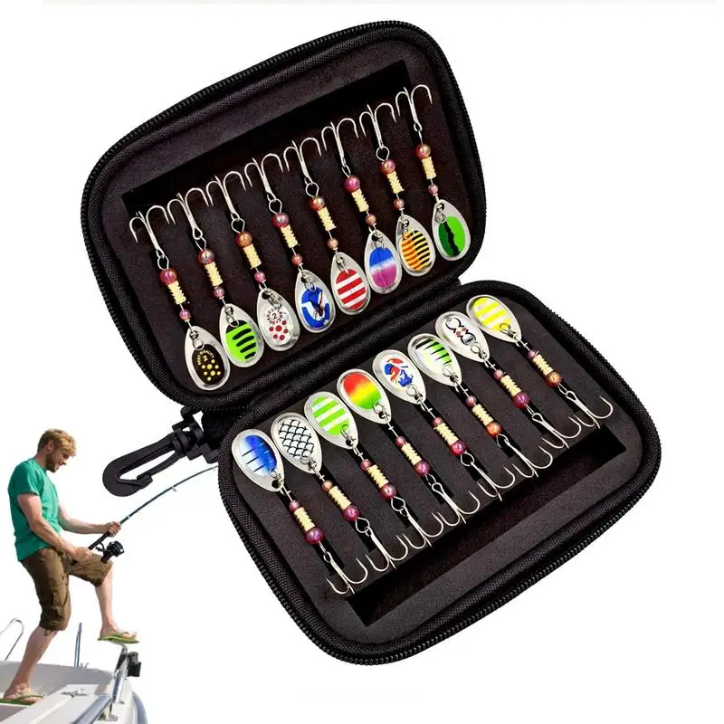 Fishing Lures For Freshwater Saltwater Bait With EVA Bag Tackle Boxes 16Pack Attract Predator Sequins For Bass Walleye Trout
Fishing Lures For Freshwater Saltwater Bait With EVA Bag Tackle Boxes 16Pack Attract Predator Sequins For Bass Walleye Trout