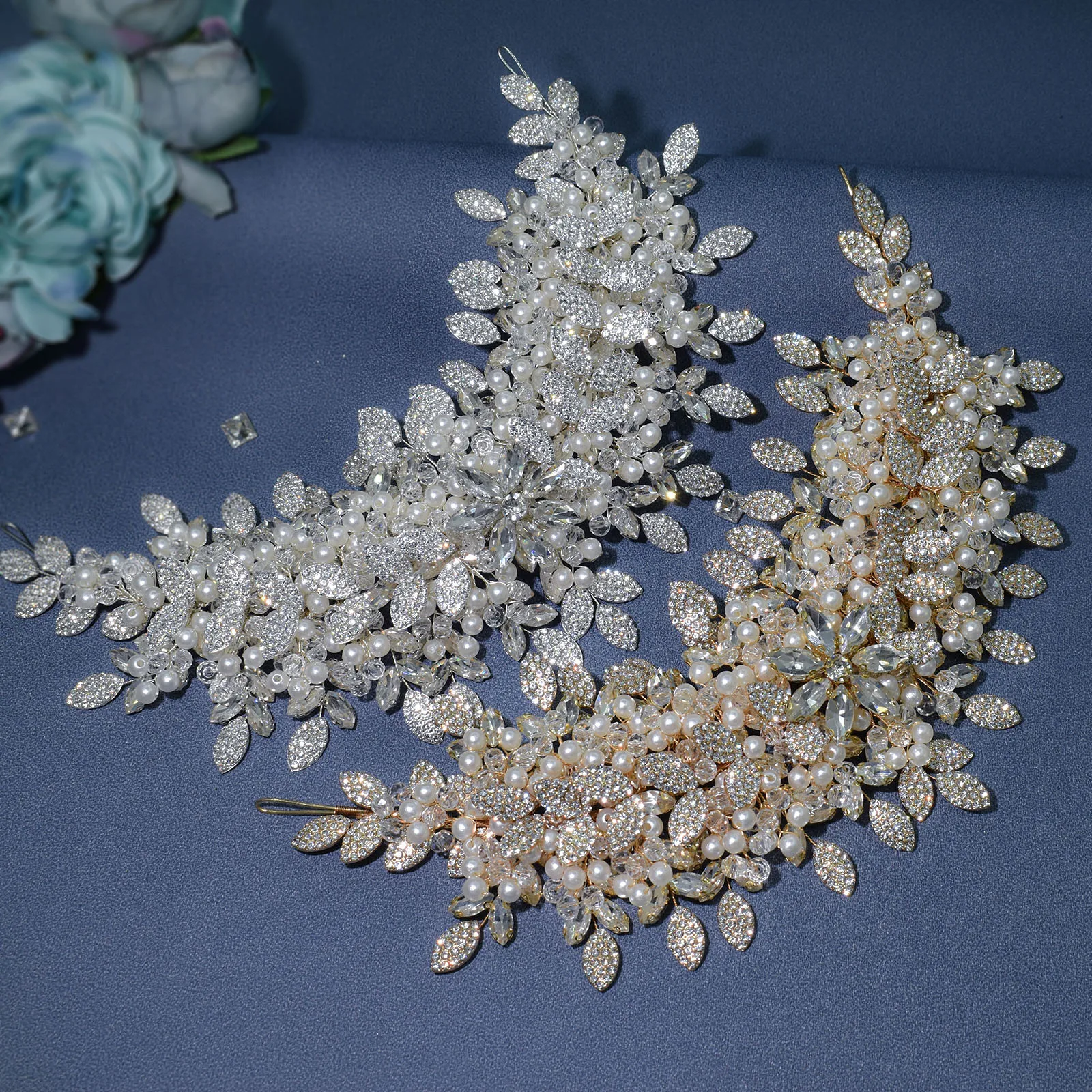 DZ065 Flower Bridal Headbands Wedding Headpieces Rhinestone Hair Bands Jewelry Hair Accessories for Women Tiara Brides Headwear
DZ065 Flower Bridal Headbands Wedding Headpieces Rhinestone Hair Bands Jewelry Hair Accessories for Women Tiara Brides Headwear